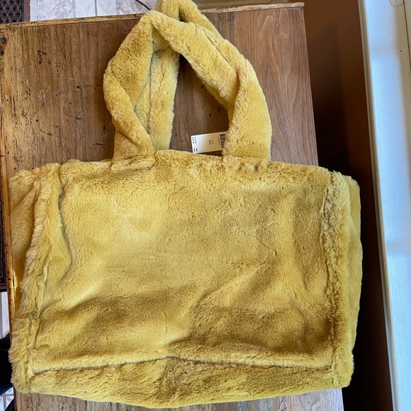 Anthropologie Faux Fur NWT Tote bag; top rated and sold out @anthro - Picture 2 of 9